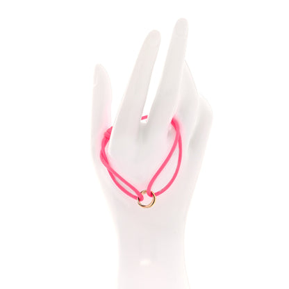 Cartier 18K Pink Yellow White Gold Trinity Adjustable Cord Bracelet Neon Pink 2 of 5