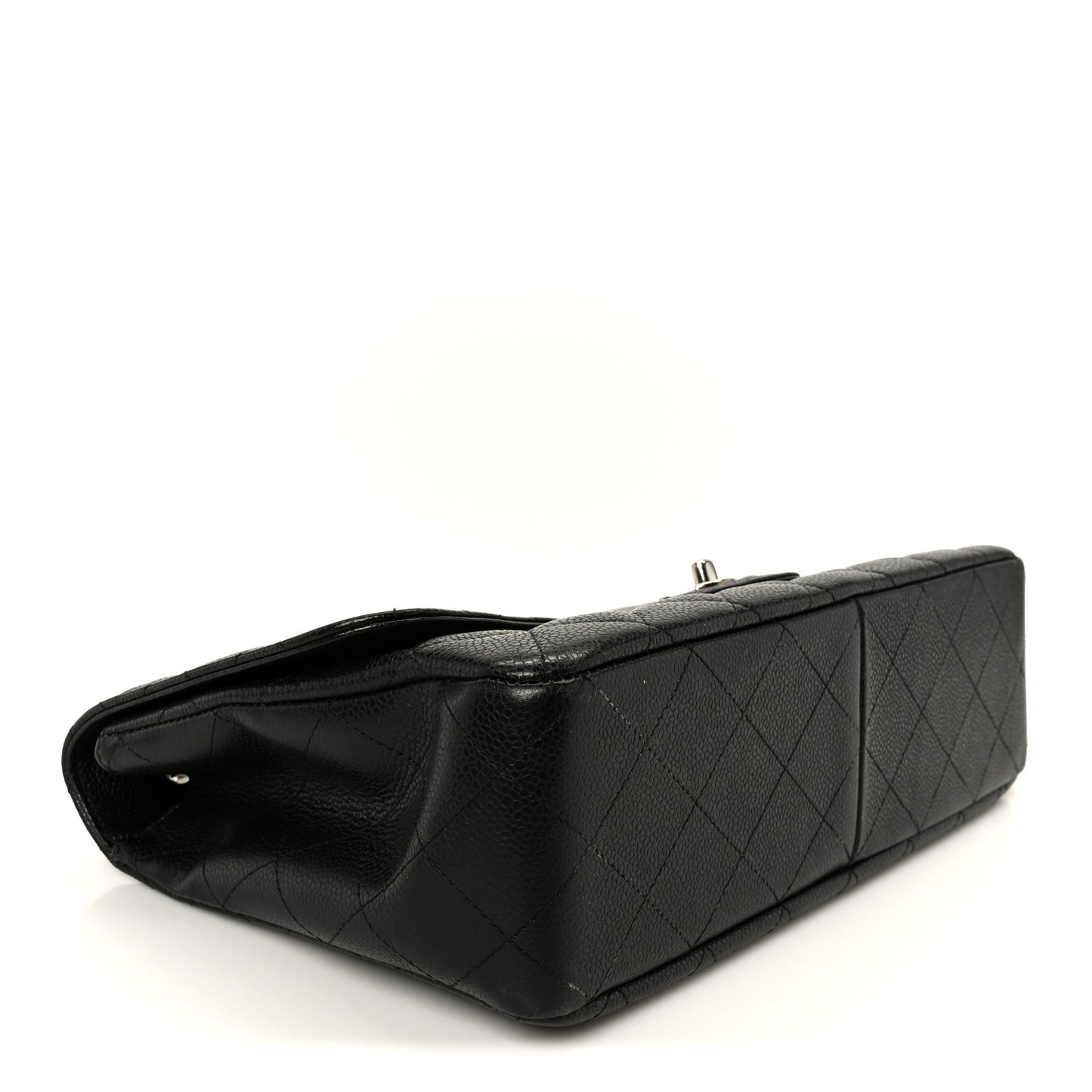 Caviar Quilted Jumbo Single Flap Black