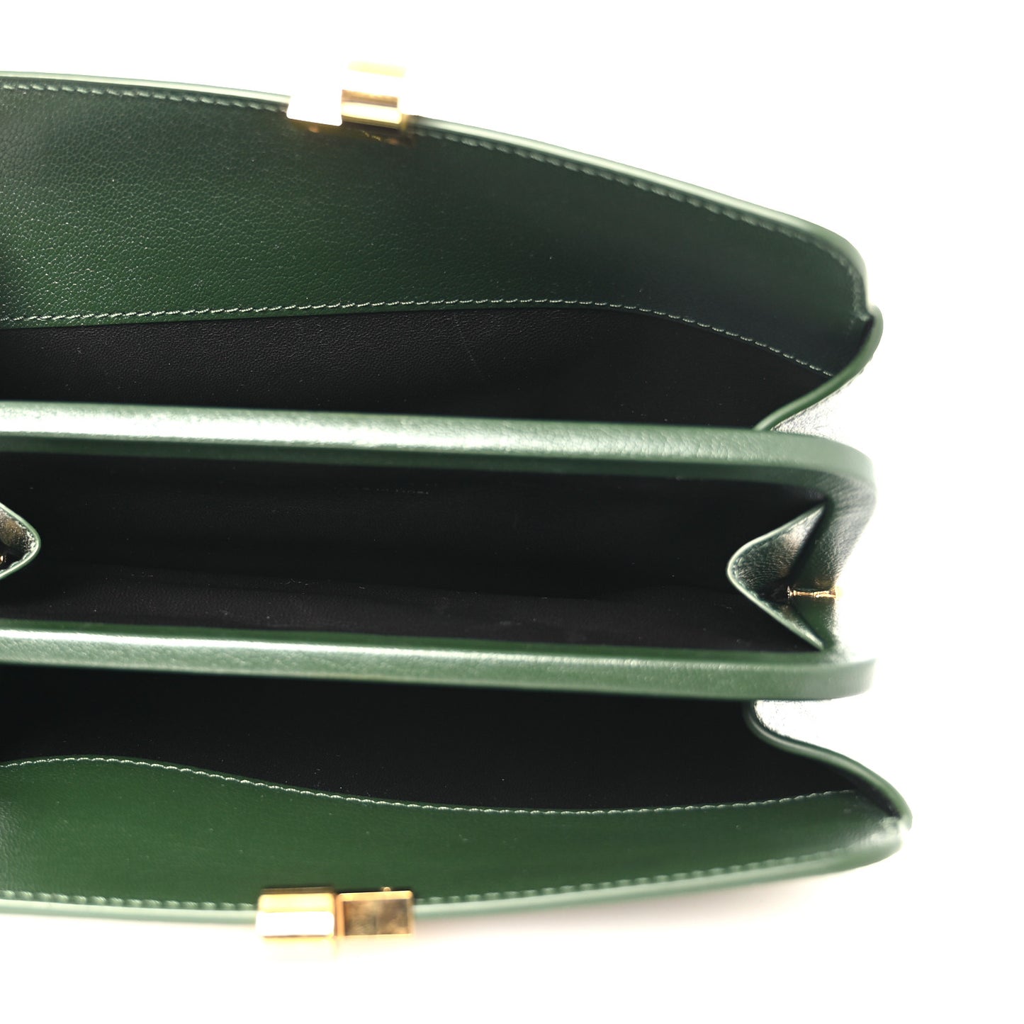 Goatskin Amazon Clutch Seaweed Green