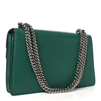 Gucci Pebbled Calfskin Small Dionysus Shoulder Bag Emerald 3 of 10