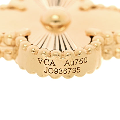 Van Cleef & Arpels 18K Yellow Gold 5 Motifs Guilloche Vintage Alhambra Bracelet 4 of 6