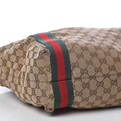 Gucci GG Monogram Medium Web Handle Vertical Tote Dark Brown 9 of 13