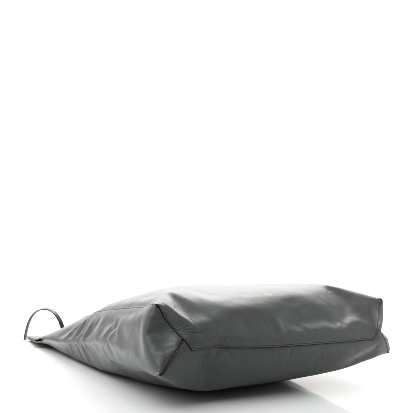 Calfskin Vertical Clasp Cabas Grey