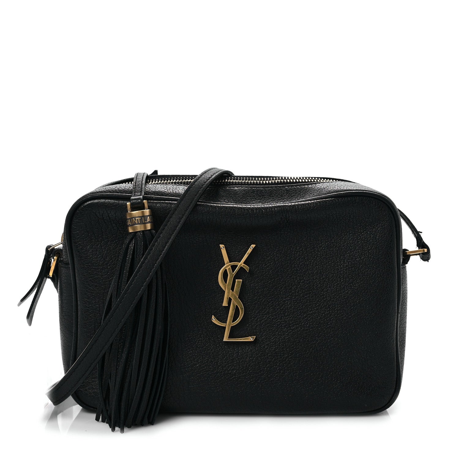 Saint Laurent Lambskin Monogram Small Lou Camera Bag Black 1 of 7