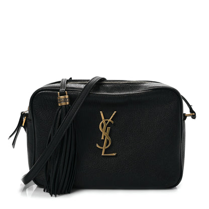 Saint Laurent Lambskin Monogram Small Lou Camera Bag Black 1 of 7