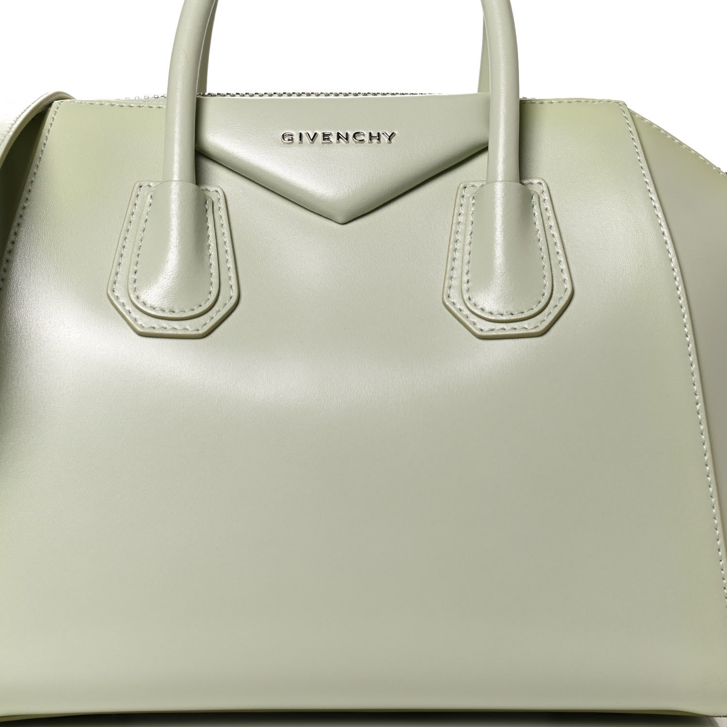 Givenchy Shiny Lord Calfskin Small Antigona Aqua Green 8 of 10