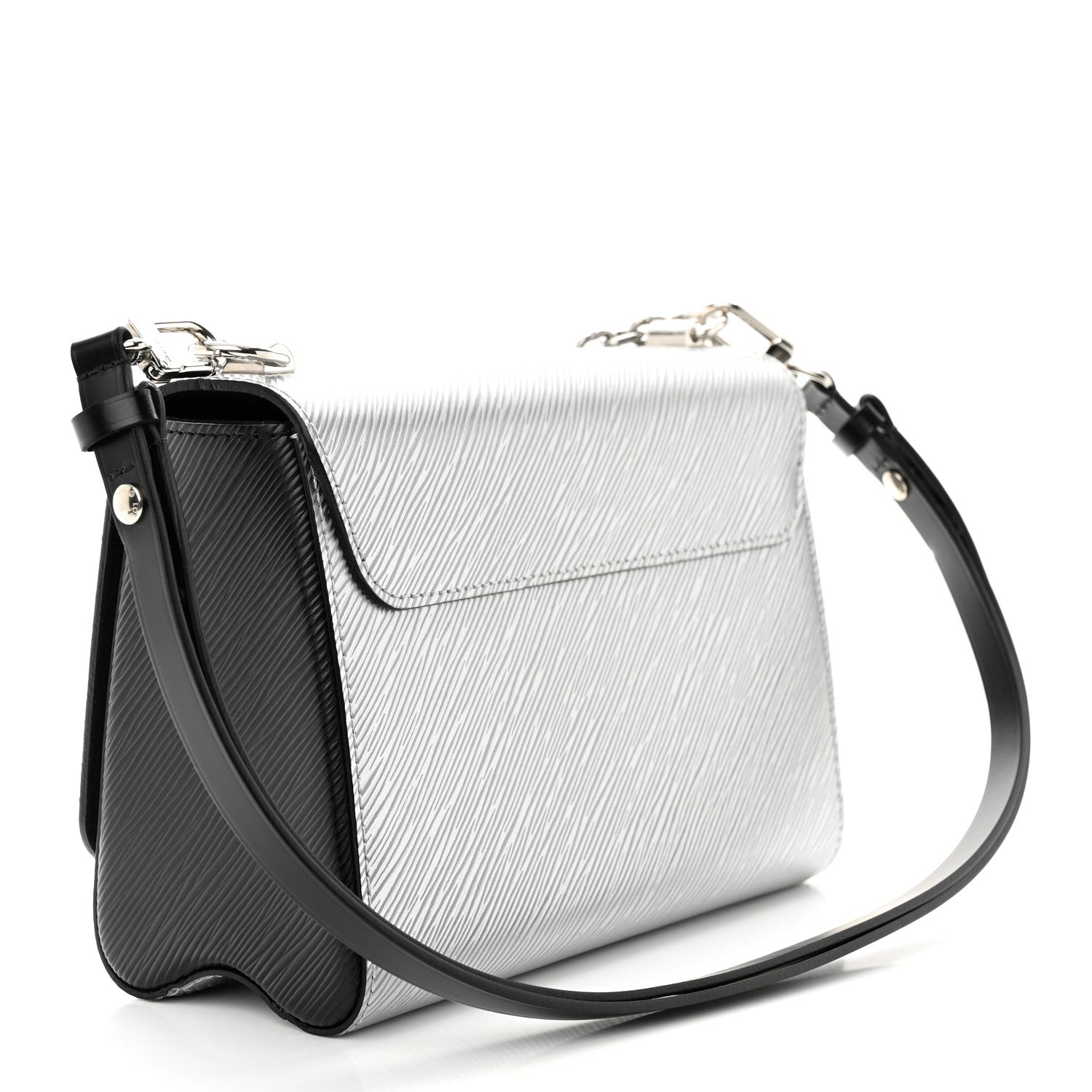 Louis Vuitton Epi Twist Shoulder Bag MM Argent 4 of 10
