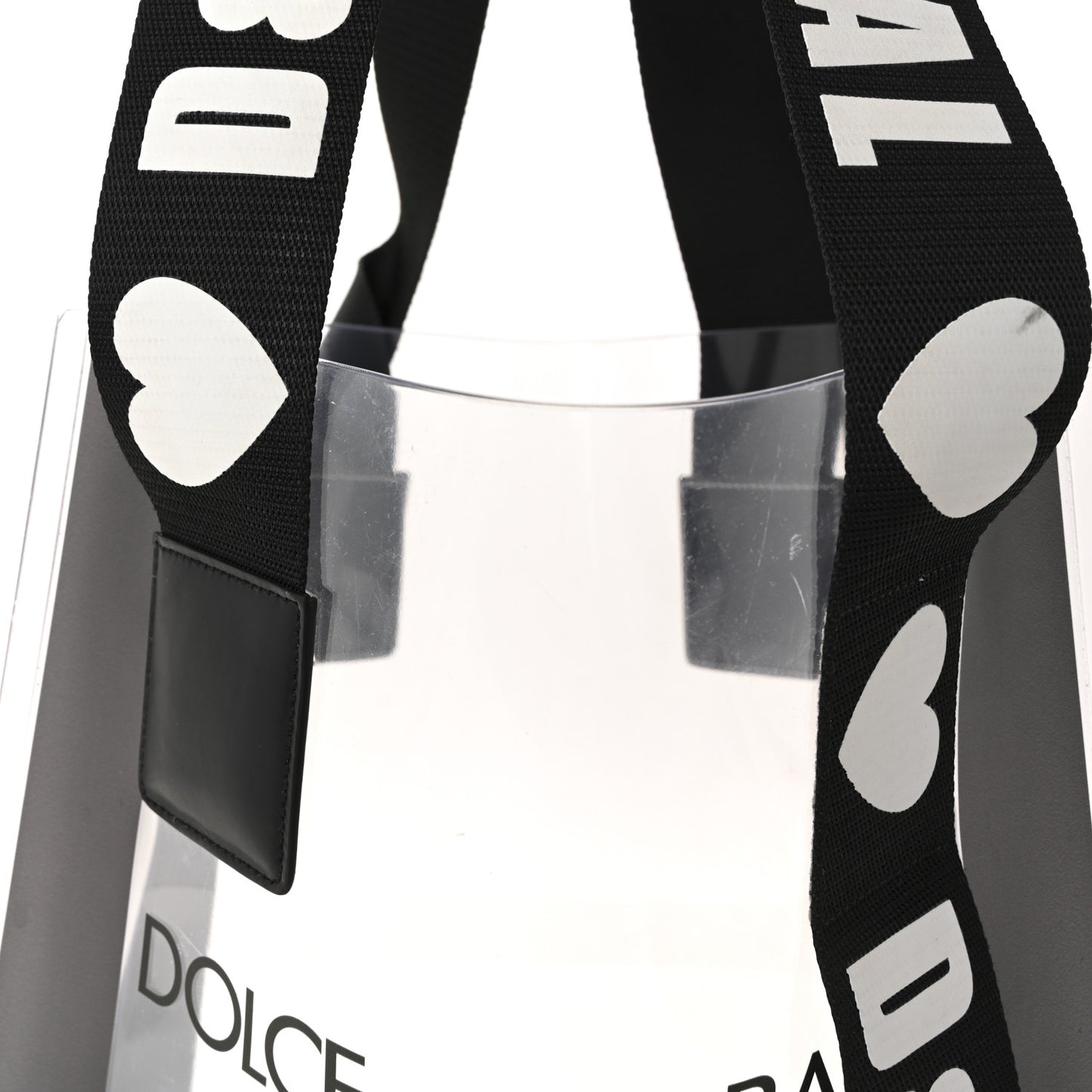 PVC Street Shopping Logo Tote Black