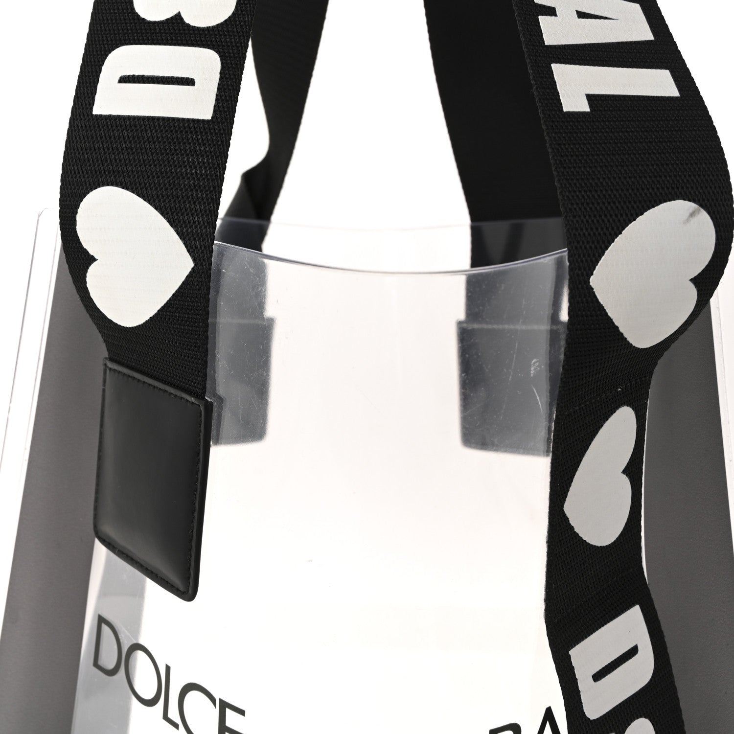 Dolce & Gabbana PVC Street Shopping Logo Tote Black 7 of 9