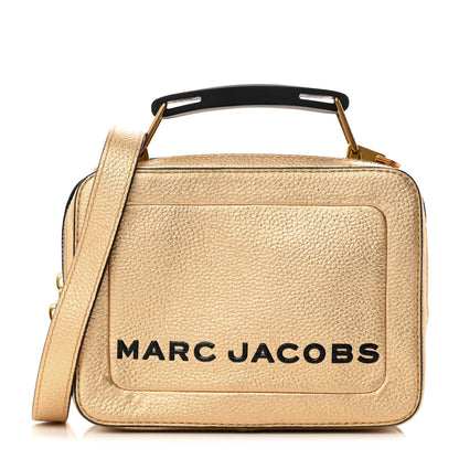 Marc Jacobs Metallic Calfskin The Box 20 Crossbody Gold 1 of 19