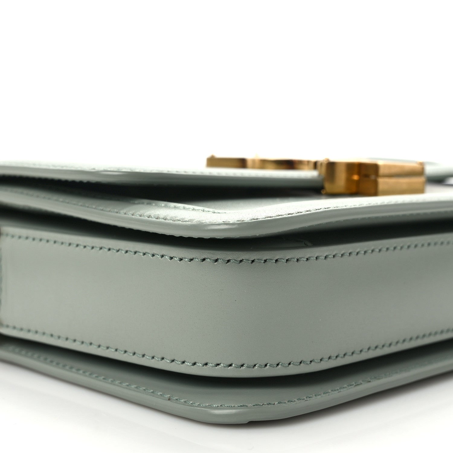 Saint Laurent Smooth Calfskin Small Solferino Satchel Acqua 8 of 11