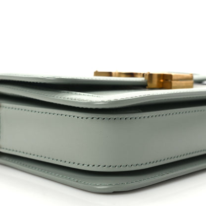 Saint Laurent Smooth Calfskin Small Solferino Satchel Acqua 8 of 11