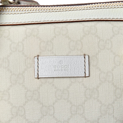 Gucci GG Plus Monogram Web Large Carry On Duffle Bag White 8 of 11