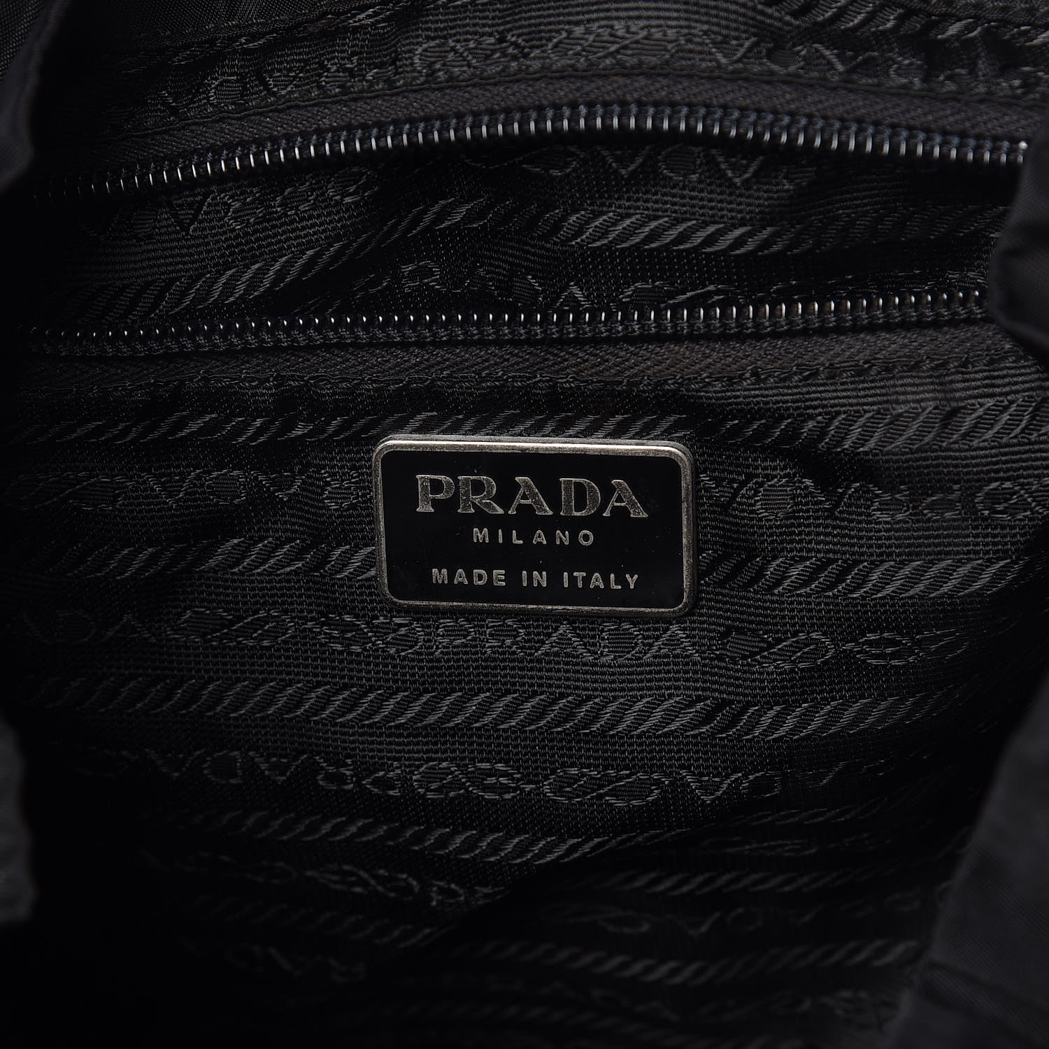 Prada Nylon Vela Medium Backpack Black 6 of 12