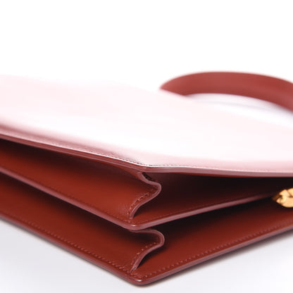 Celine Patina Box Calfskin Medium Clasp Bag Scarlet 9 of 11
