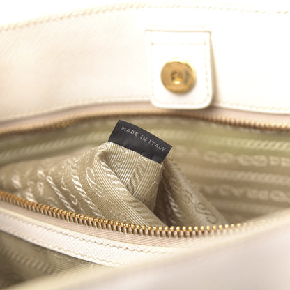 Prada Saffiano Lux Large Tote Talco 7 of 14