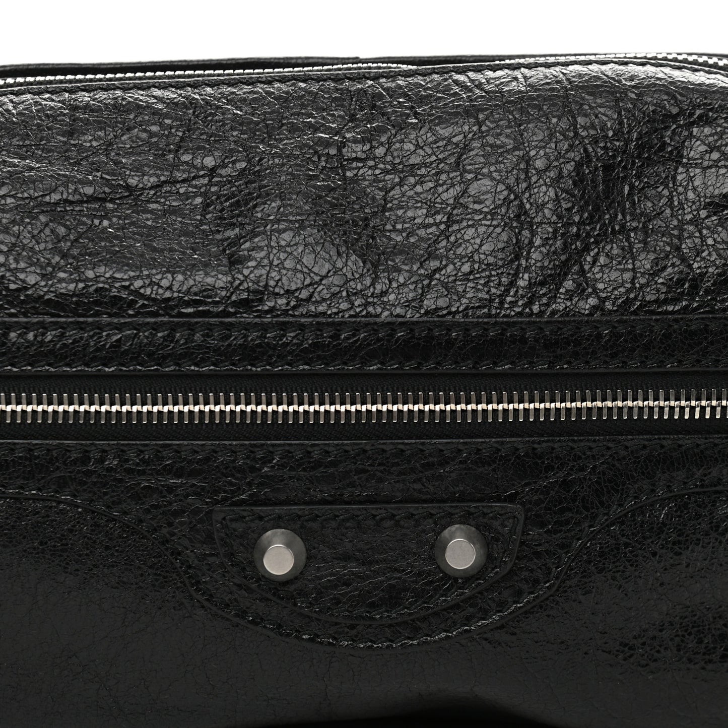 Lambskin Classic Hardware Neo Lift Hip Bag Black
