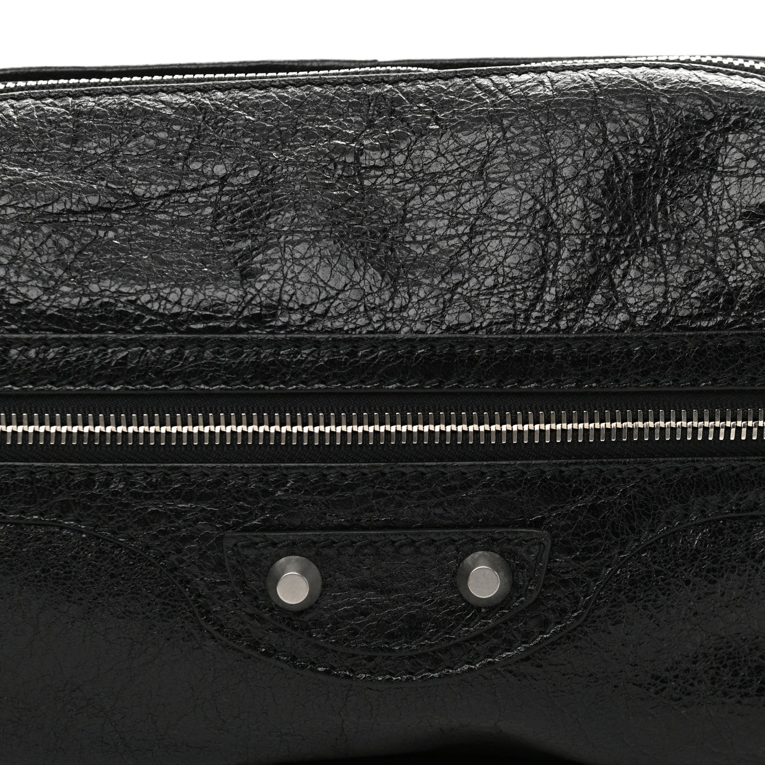 Balenciaga Lambskin Classic Hardware Neo Lift Hip Bag Black 8 of 10