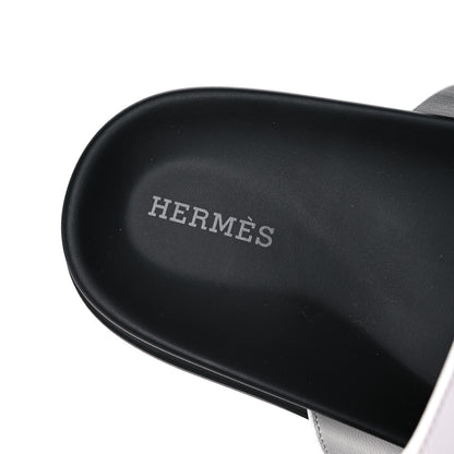 Hermes Calfskin Womens Chypre Sandals 40.5 White 7 of 8
