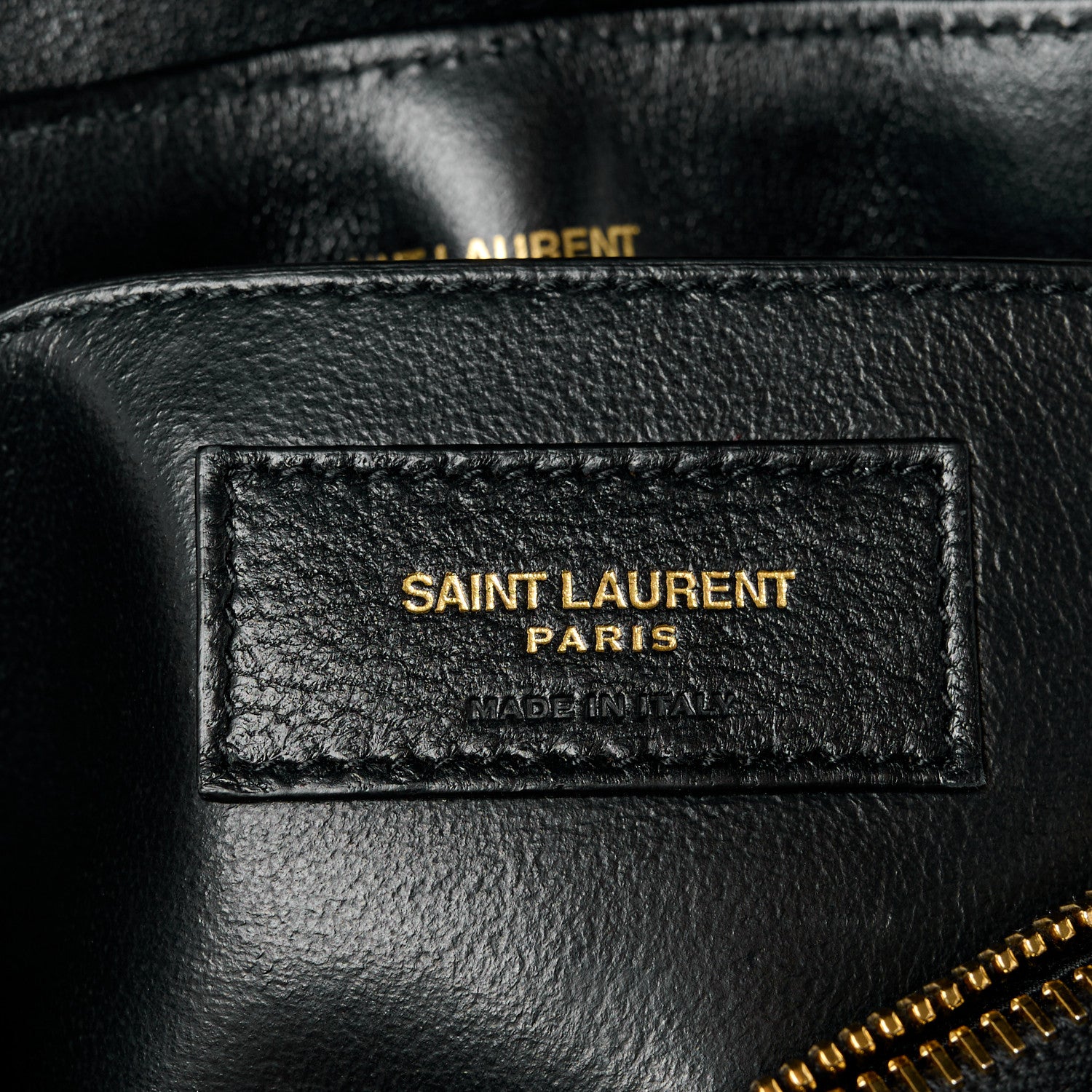 Saint Laurent Calfskin Y Quilted Monogram Small Loulou Chain Satchel Black 7 of 11