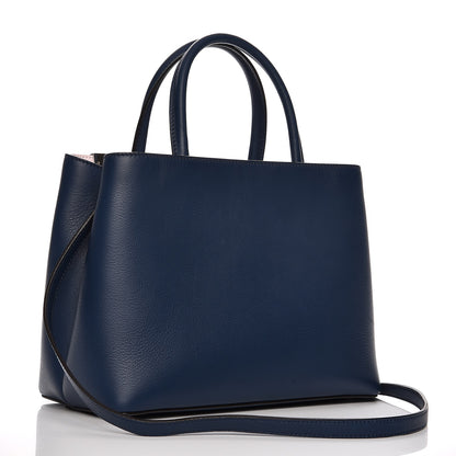 Fendi Vitello Dolce Century Petite 2Jours Tote Blue Rosa Doll 4 of 8