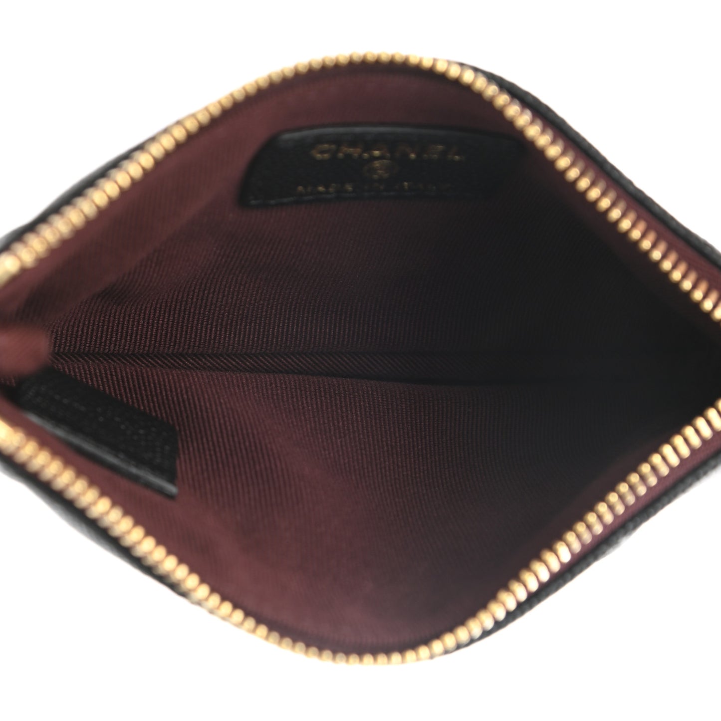 Caviar Quilted Small Cosmetic Case Black