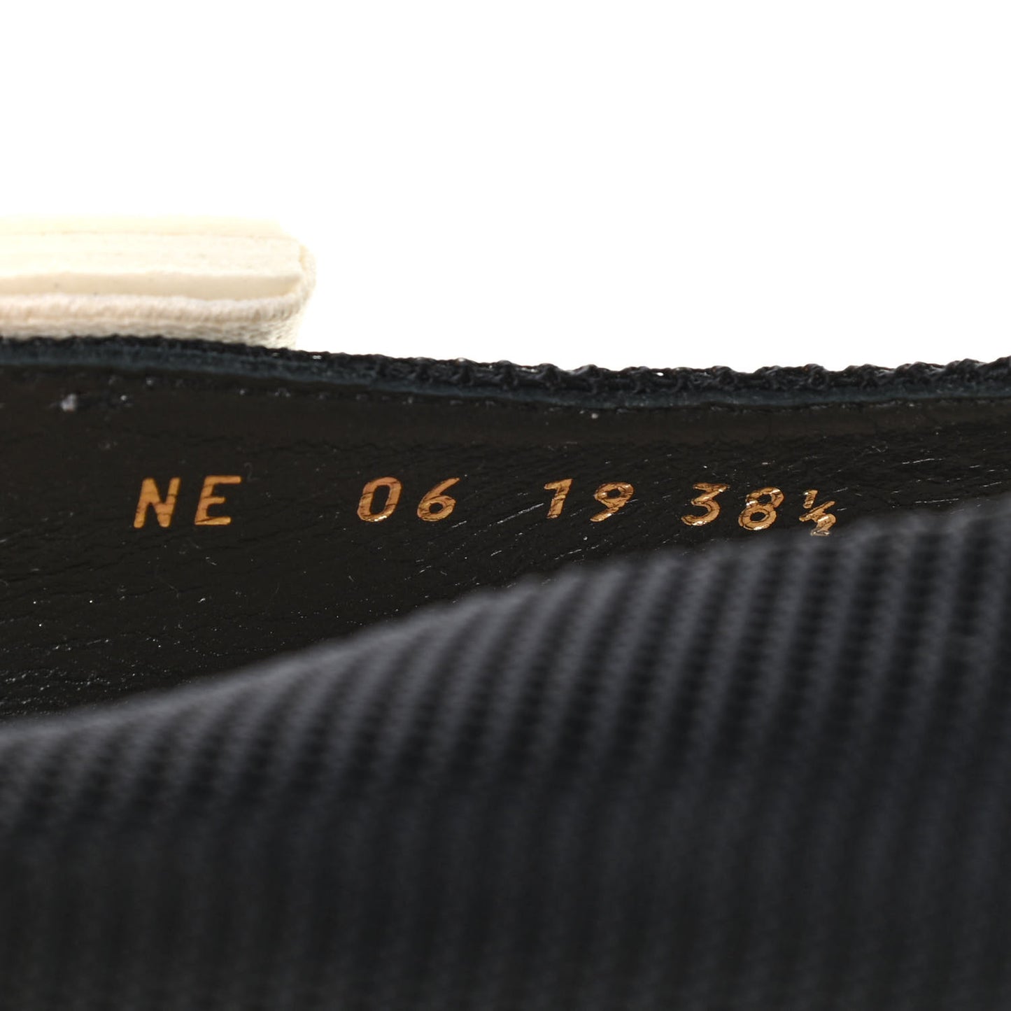 Technical Canvas Ribbon J'Adior Slingback Ballet Flats 38.5 Black