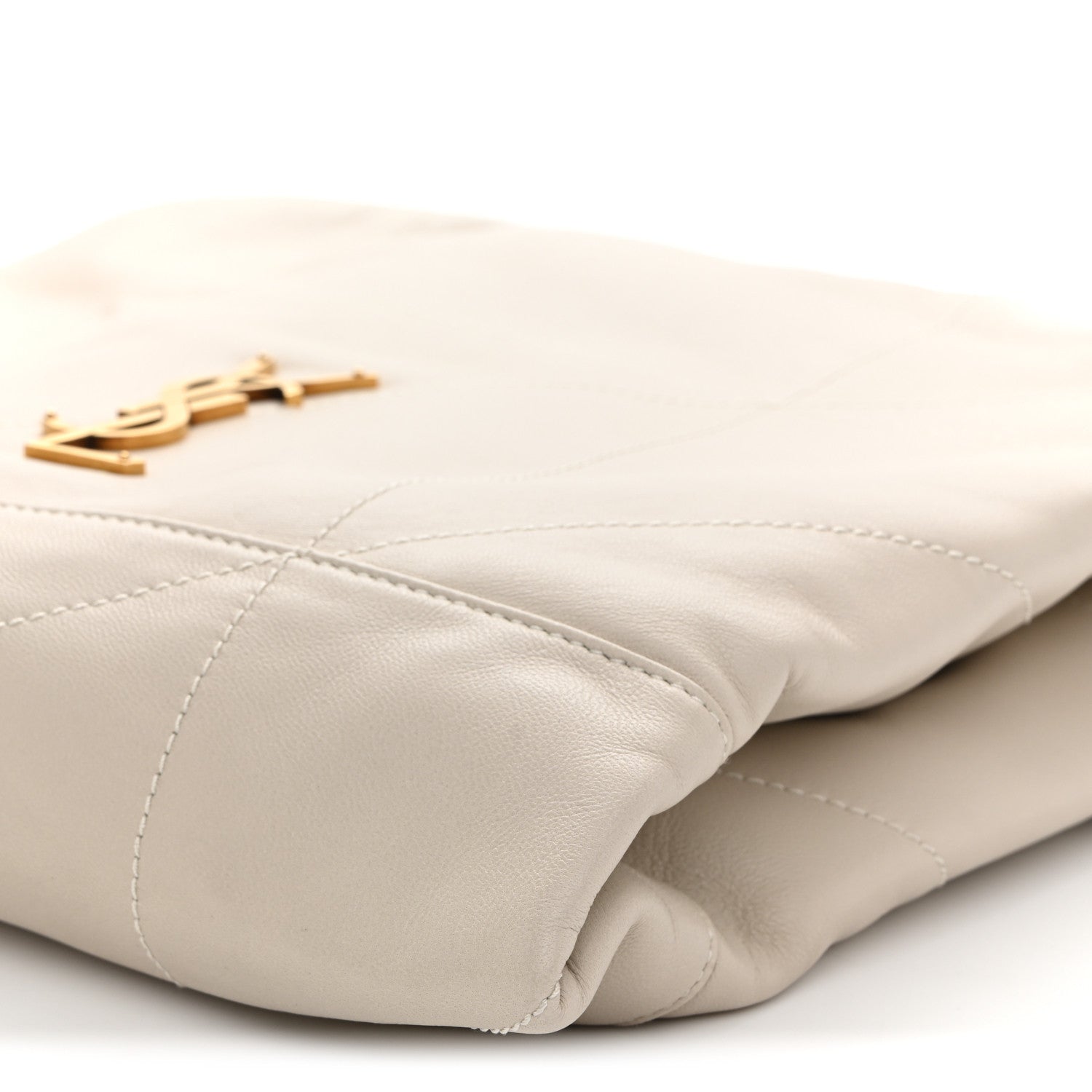 Saint Laurent Lambskin Matelasse Monogram Medium Jamie 4.3 Pochon Crema Soft 11 of 11
