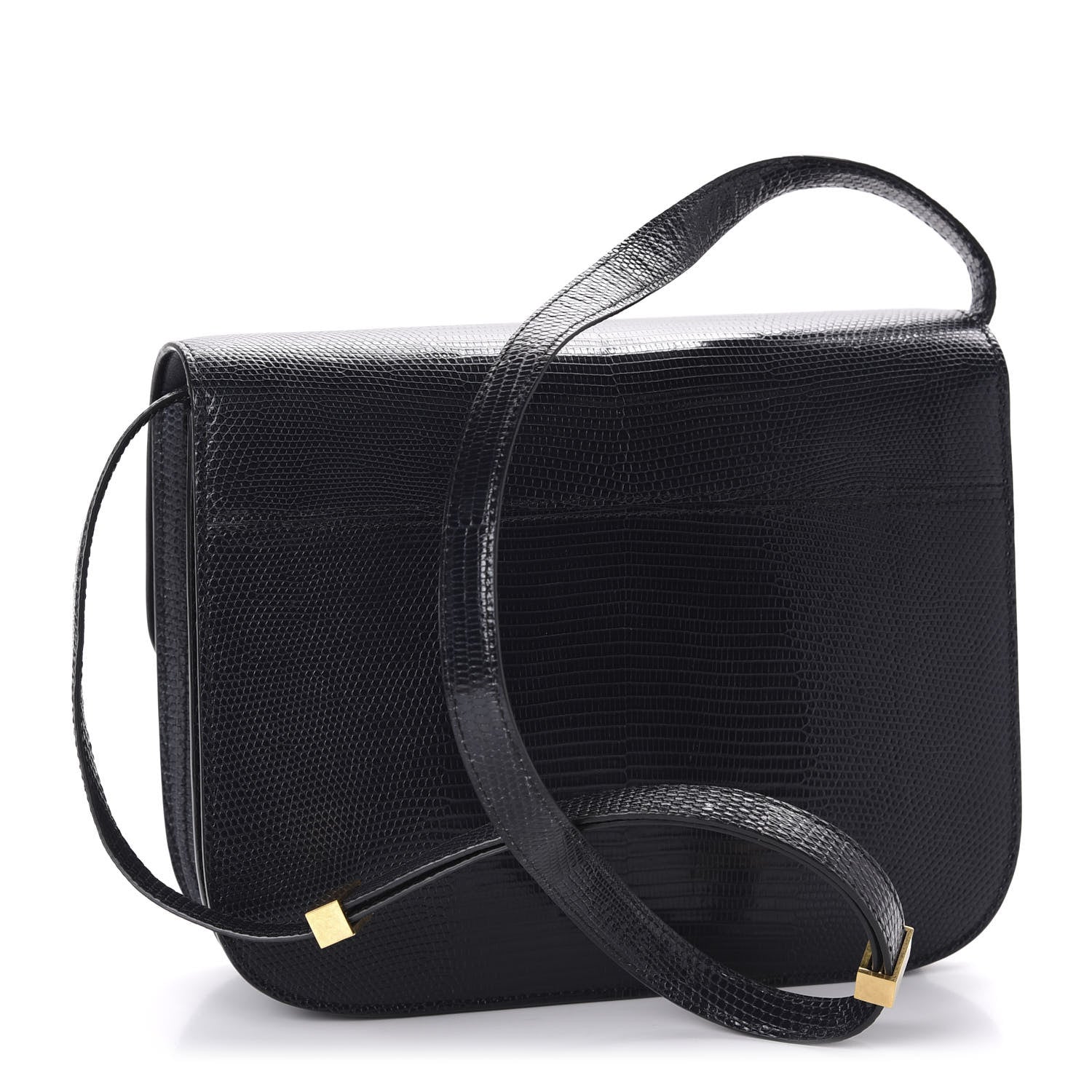 Celine Lizard Medium Classic Box Flap Bag Navy 2 of 9