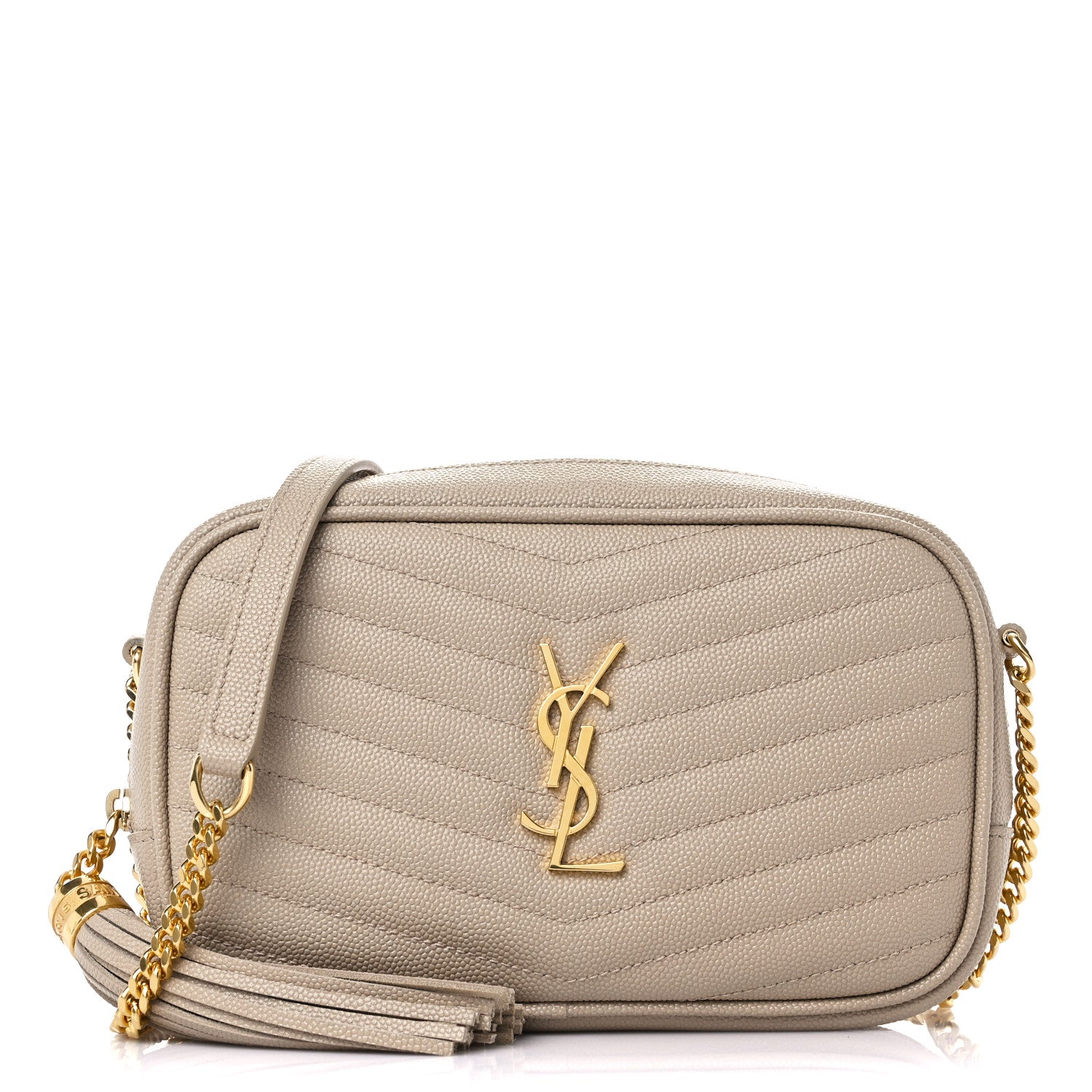 Saint Laurent Grain De Poudre Matelasse Monogram Mini Lou Camera Bag New Powder 1 of 9