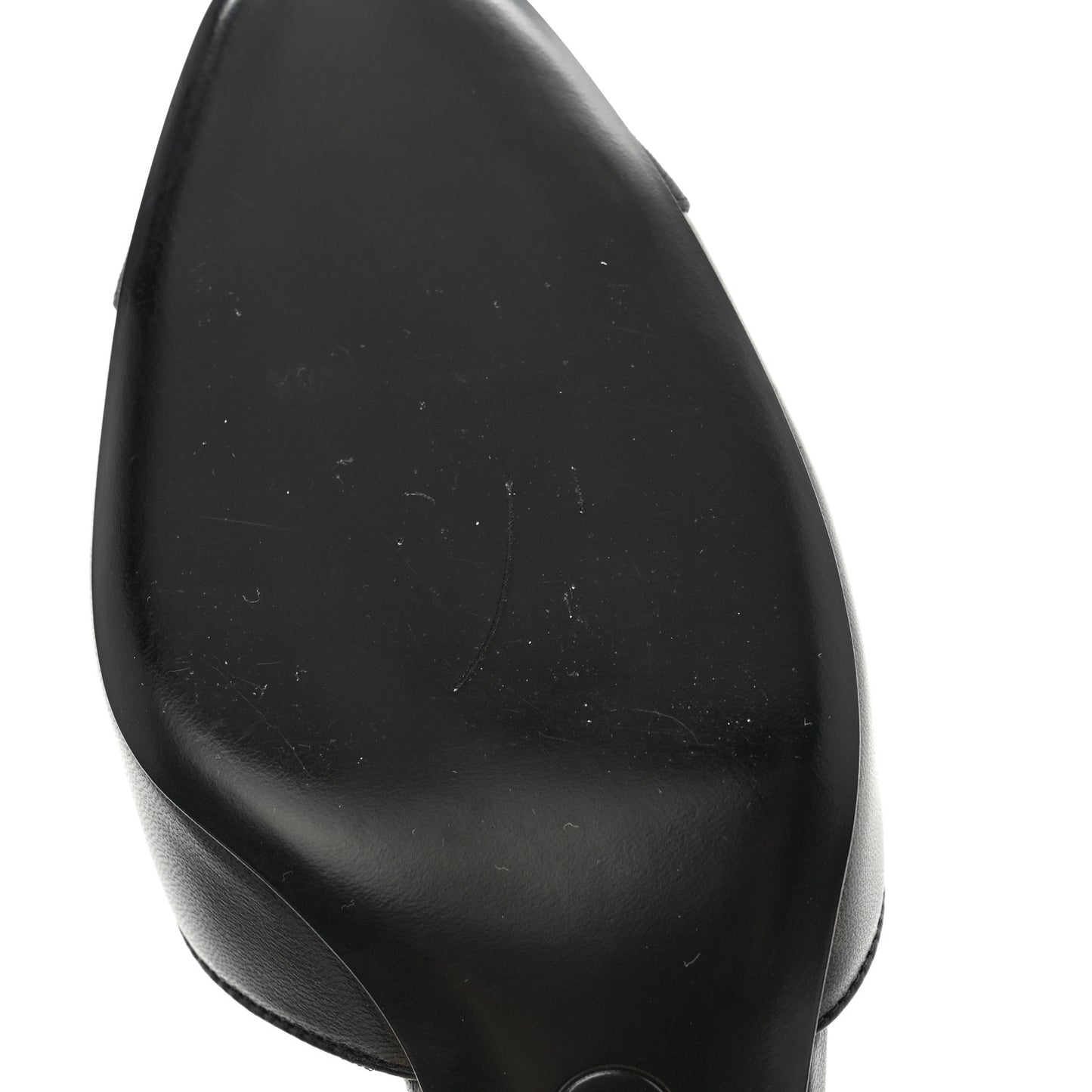 Lambskin Grosgrain Cap Toe CC Slingback Pumps 40 Black