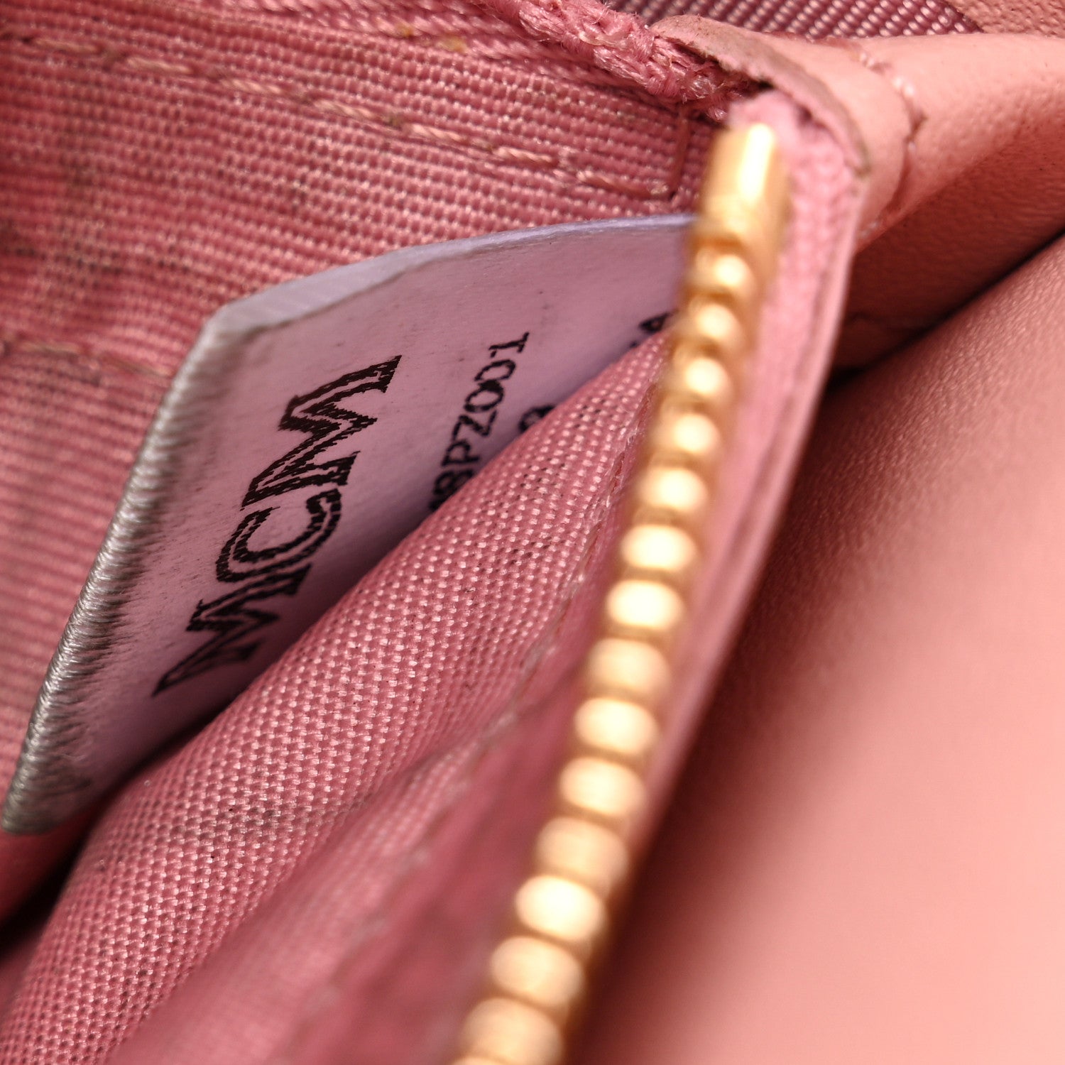 MCM Visetos Continental Flap Wallet Soft Pink 7 of 10