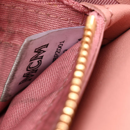 MCM Visetos Continental Flap Wallet Soft Pink 7 of 10