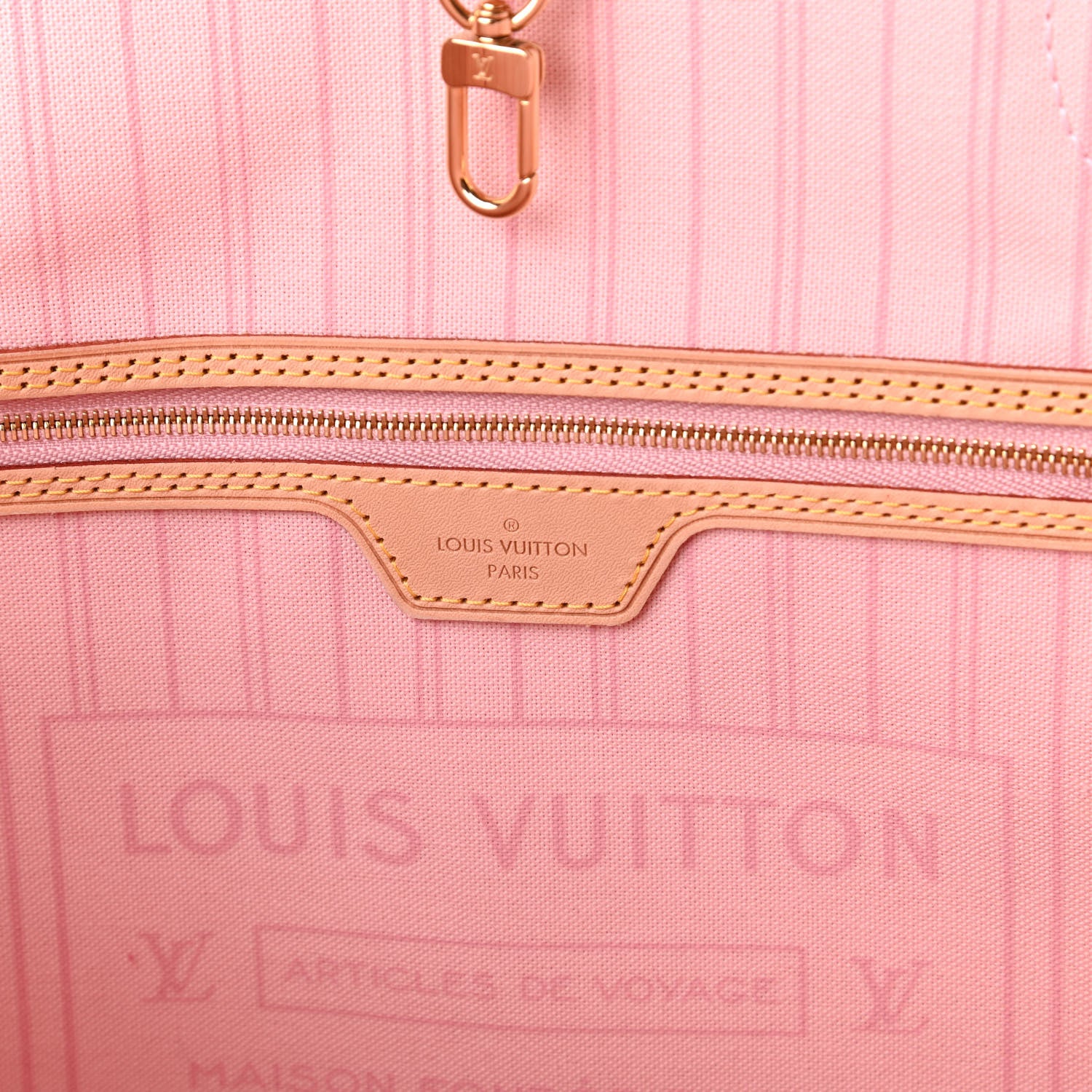 Louis Vuitton Damier Azur Neo Neverfull MM Rose Ballerine 8 of 9