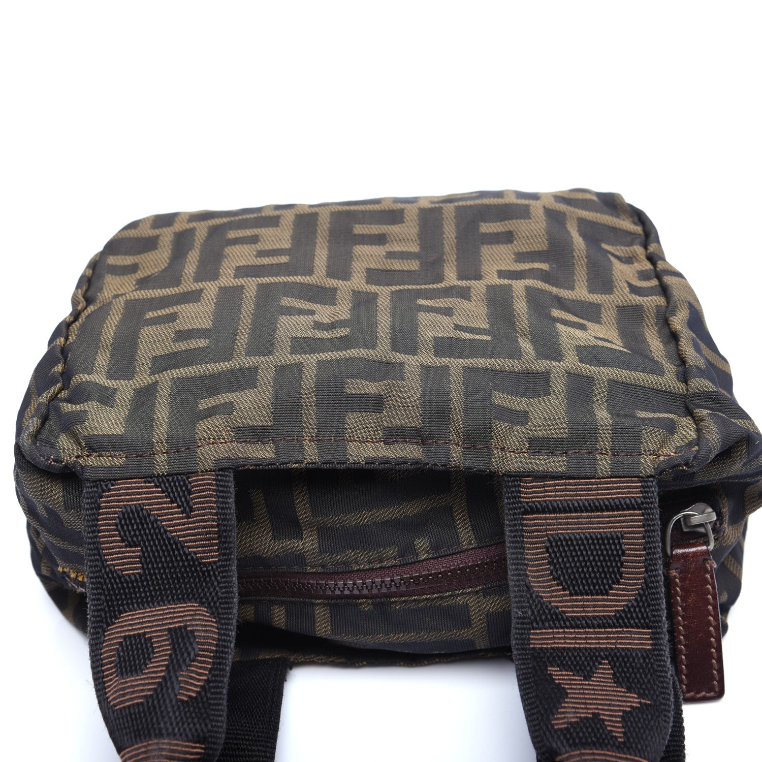 Fendi Fabric FF 1925 Mini Cosmetic Bag Tobacco 11 of 12