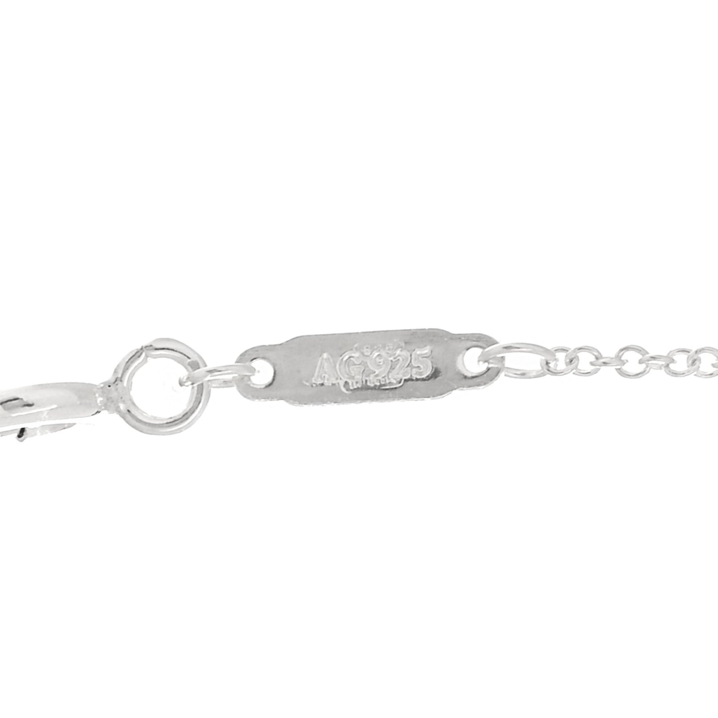 Sterling Silver Small T Smile Pendant Necklace