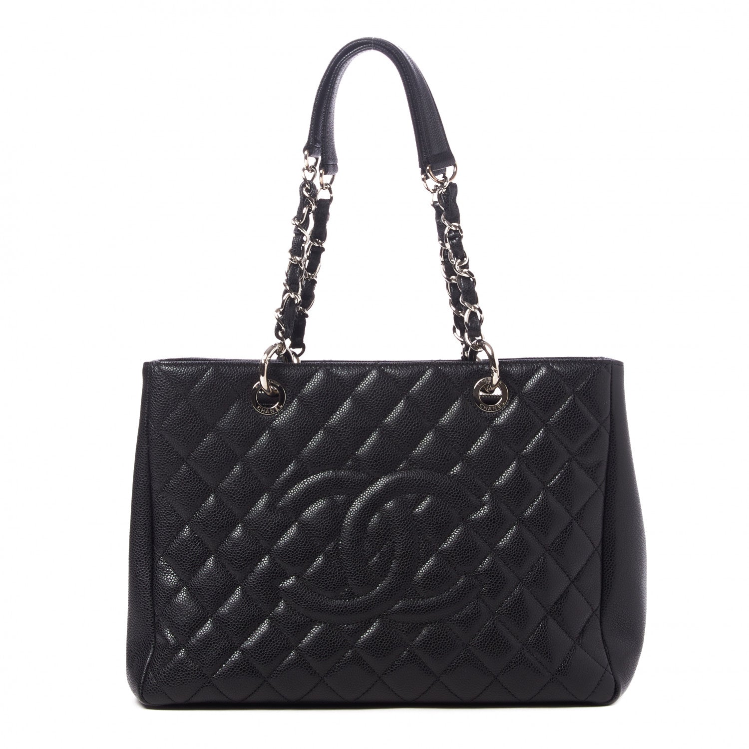 Chanel Caviar Quilted Grand Shopping Tote GST Black 1 of 9