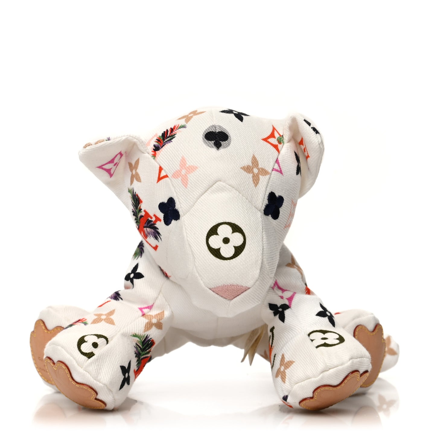 Cotton Monogram Print Doudou Tigre White Multicolor