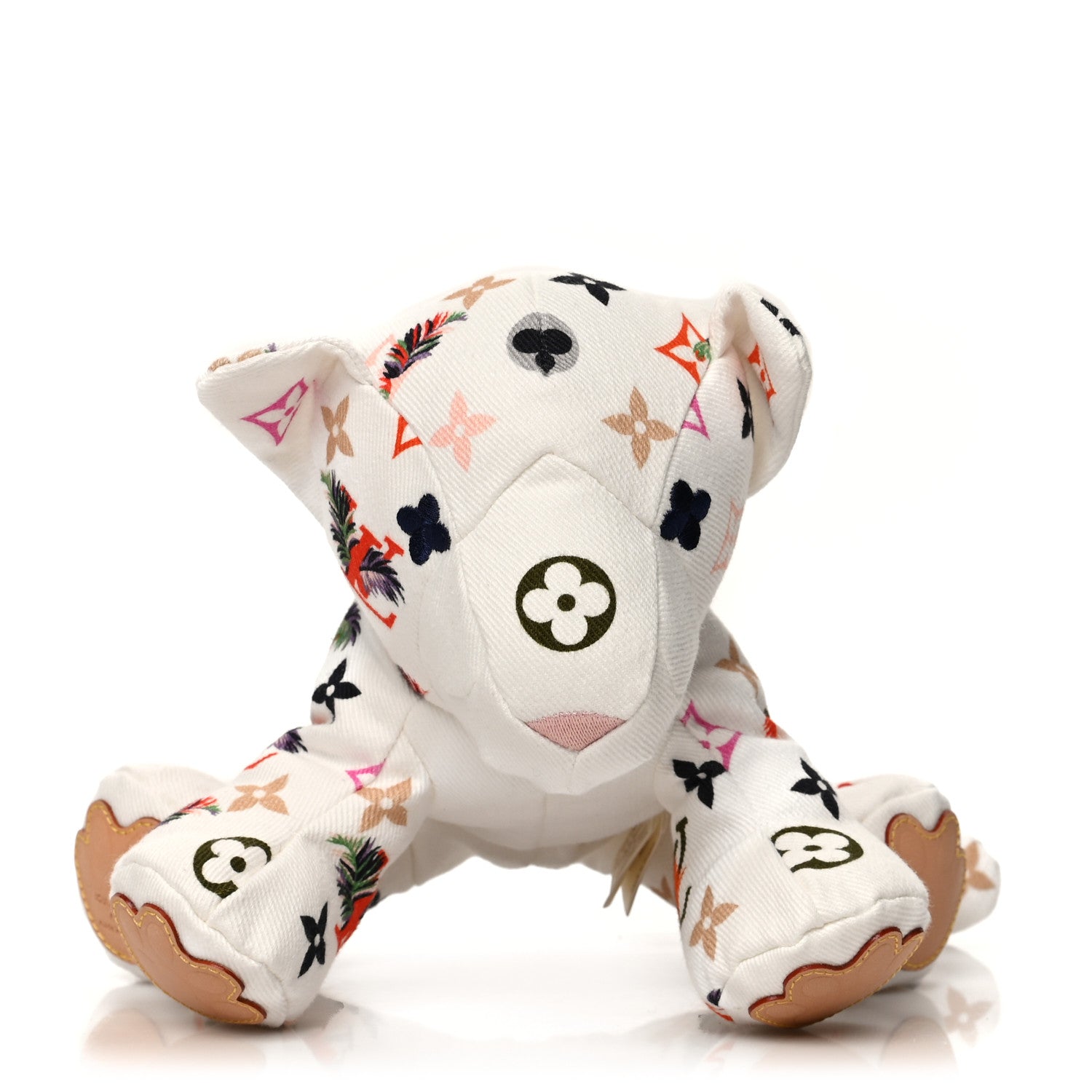 Louis Vuitton Cotton Monogram Print Doudou Tigre White Multicolor 1 of 7