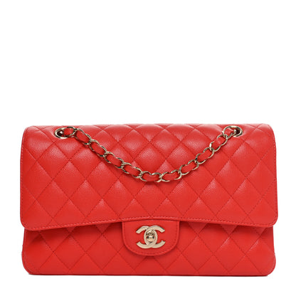 Chanel Caviar Quilted Medium Double Flap Red 1 of 11