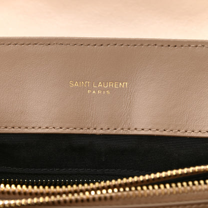 Saint Laurent Calfskin Y Quilted Monogram Medium Loulou Chain Satchel Light Natural 6 of 11