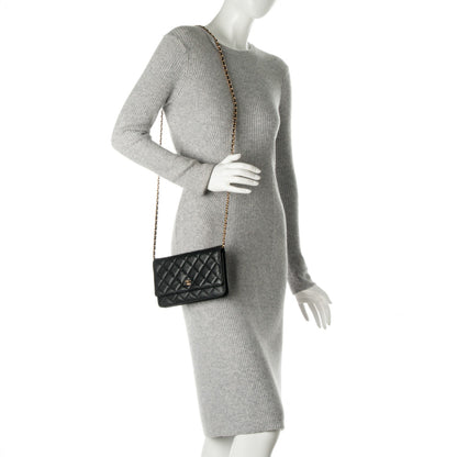Chanel Caviar Quilted Wallet On Chain WOC Black 2 of 8
