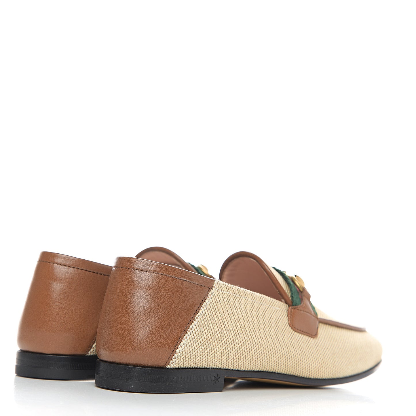 Canvas Malaga Kid Web Womens Horsebit Brixton Loafers 36.5 Sand Light Cuir