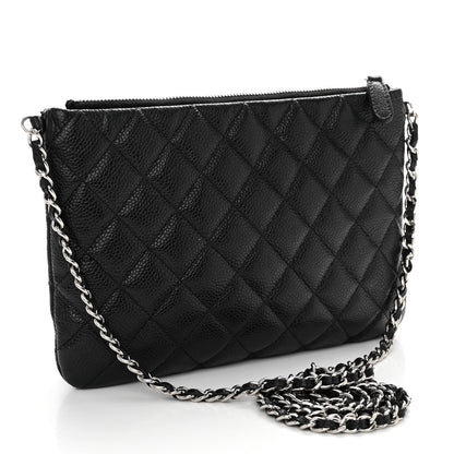 Chanel Iridescent Caviar Quilted Daily Zip Crossbody Bag Black 3 of 12