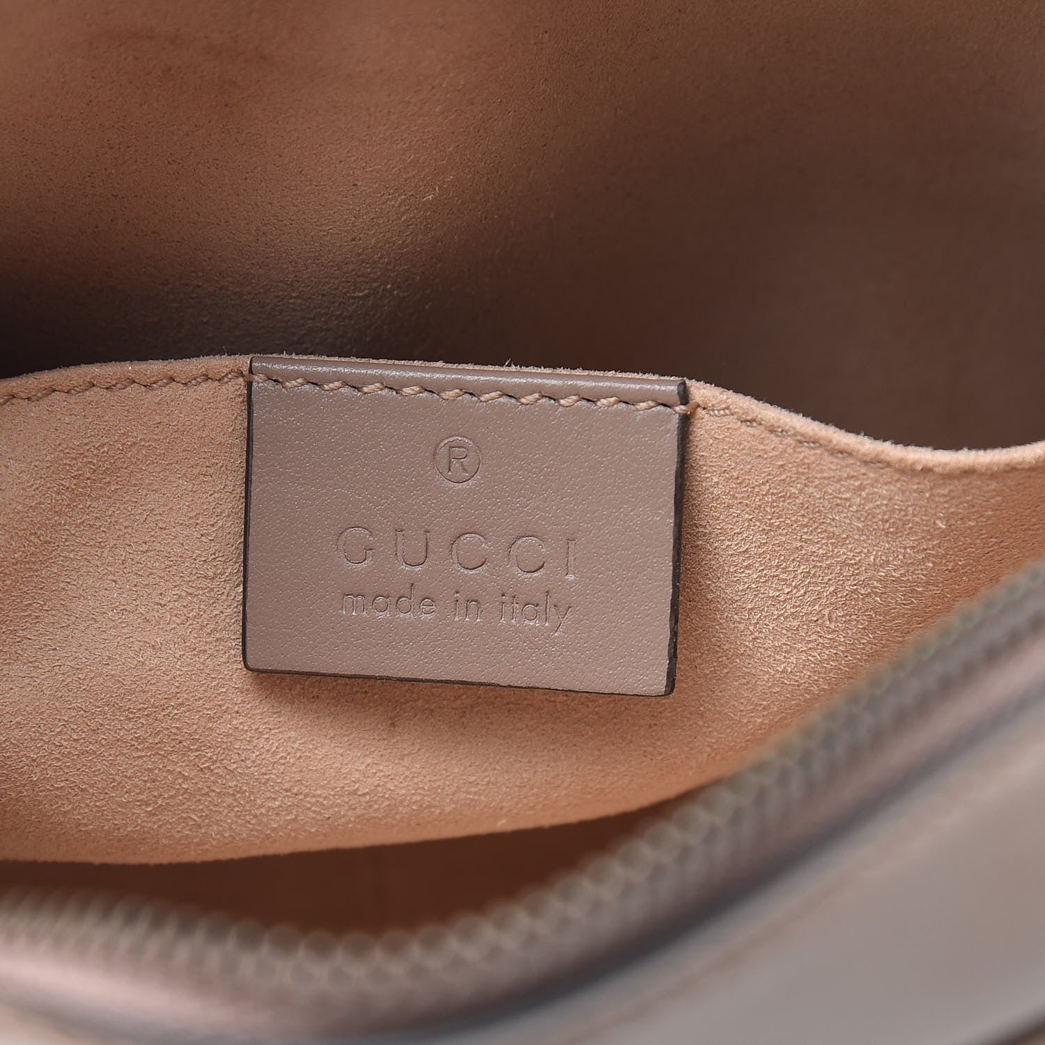 Gucci Calfskin Matelasse Mini GG Marmont Chain Shoulder Bag Porcelain Rose 6 of 10