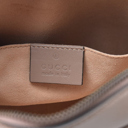 Gucci Calfskin Matelasse Mini GG Marmont Chain Shoulder Bag Porcelain Rose 6 of 10