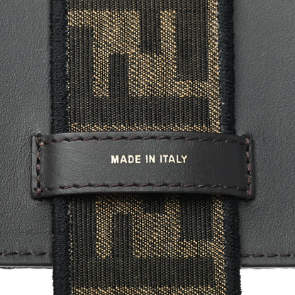 Fendi Fabric Jacquard FF 1974 Cell Pocket Strap You Tobacco Moro Black 3 of 6