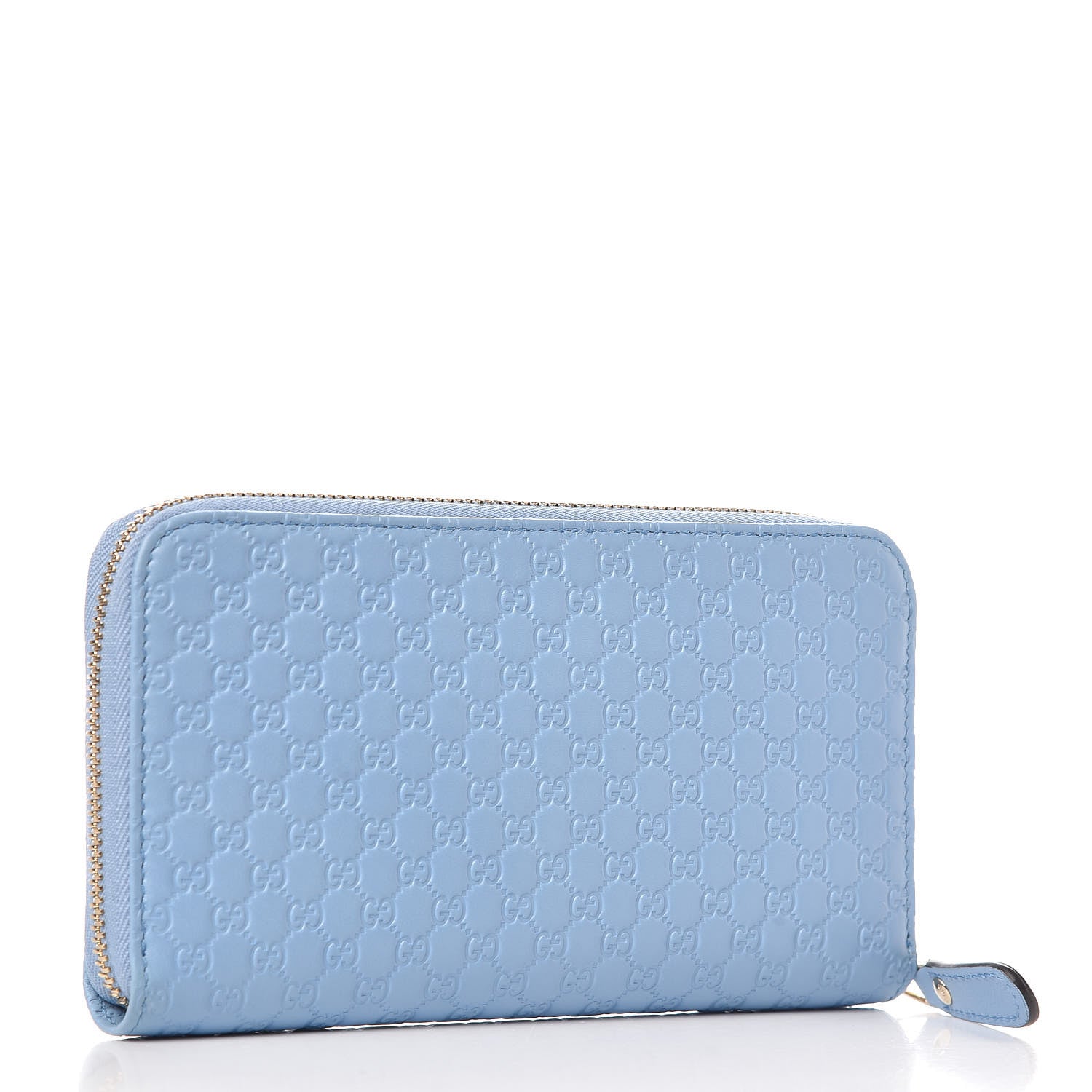 Gucci Microguccissima Zip Around Wallet Mineral Blue 3 of 9