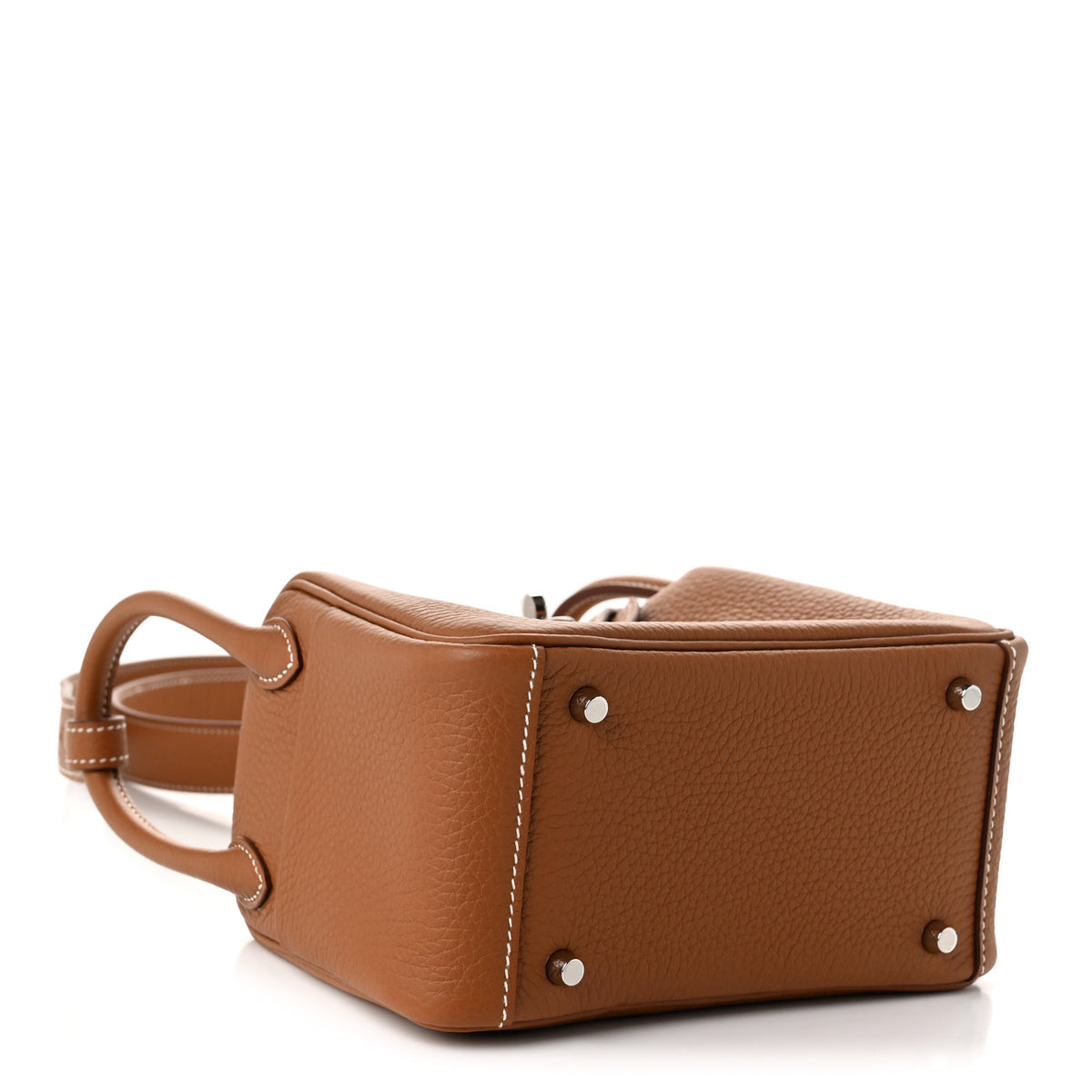 Hermes Taurillon Clemence Mini Lindy 20 Gold 4 of 11