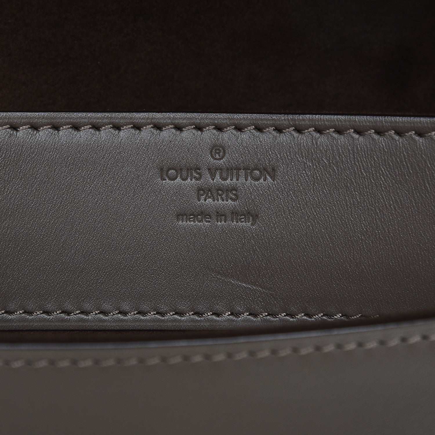 Louis Vuitton Calfskin Chain Louise GM Granit 8 of 8